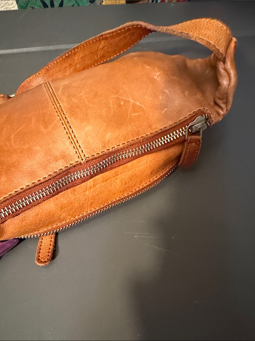 Woven Leather Belt Bag in Tan - Picture 5 of 16
